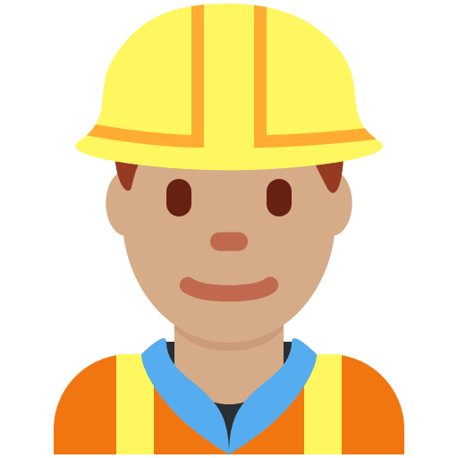 Construction Worker: Medium Skin Tone, the design in this release