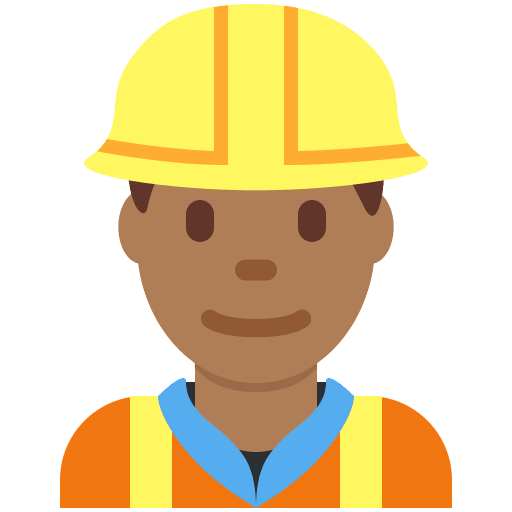 Construction Worker: Medium-Dark Skin Tone, the design in this release