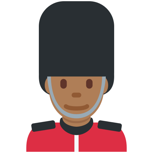 Guard: Medium-Dark Skin Tone, the design in this release