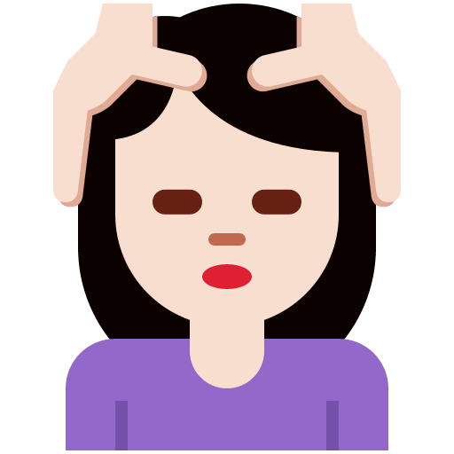 Person Getting Massage: Light Skin Tone, the design in this release