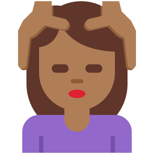 Person Getting Massage: Medium-Dark Skin Tone, the design in this release