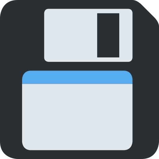 Floppy Disk as drawn by Twitter / X in Twemoji 2.2