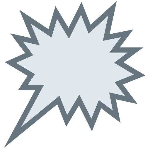 Right Anger Bubble as drawn by Twitter / X in Twemoji 2.2