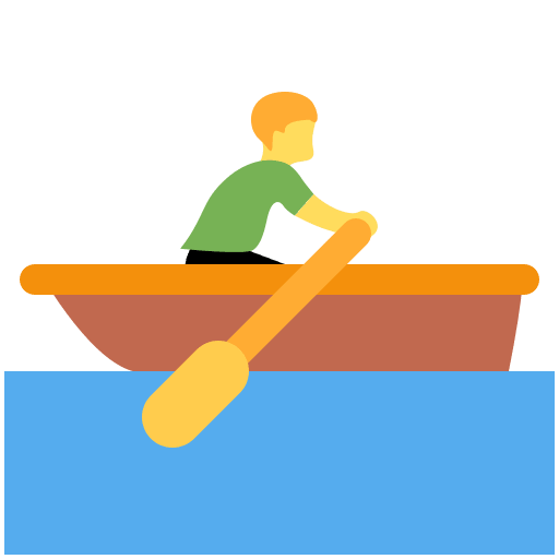 Person Rowing Boat, the design in this release