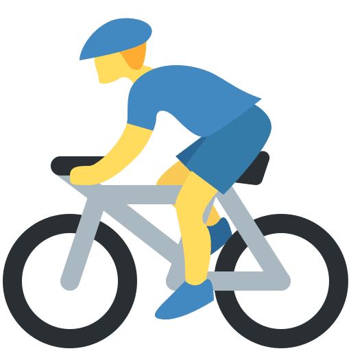 Person Biking, the design in this release