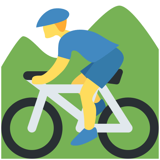 Person Mountain Biking, the design in this release