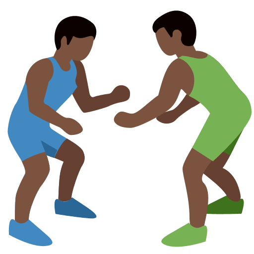 People Wrestling: Dark Skin Tone, the design in this release