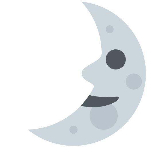 First Quarter Moon Face, the design in this release