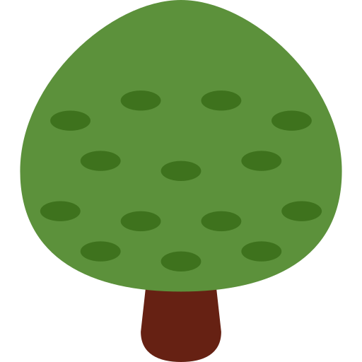 Deciduous Tree as drawn by Twitter / X in Twemoji 2.3