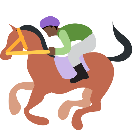 Horse Racing: Dark Skin Tone, the previous design