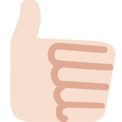 Thumbs up: Light Skin Tone, the previous design