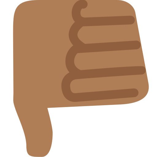 Thumbs Down: Medium-Dark Skin Tone, the previous design