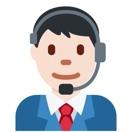 Man Office Worker: Light Skin Tone, the previous design
