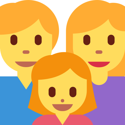 Family: Man, Woman, Girl, the previous design