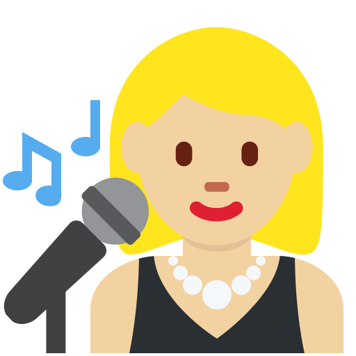 Woman Singer: Medium-Light Skin Tone, the previous design