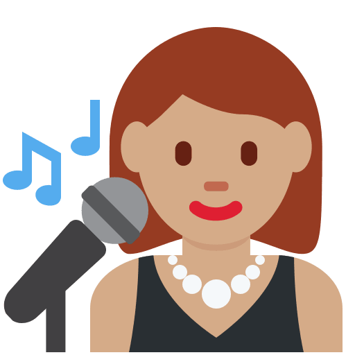 Woman Singer: Medium Skin Tone, the previous design