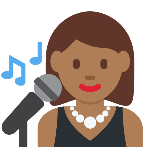 Woman Singer: Medium-Dark Skin Tone, the previous design