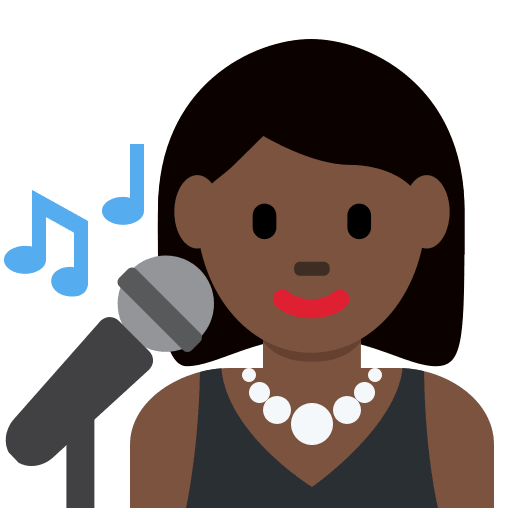 Woman Singer: Dark Skin Tone, the previous design