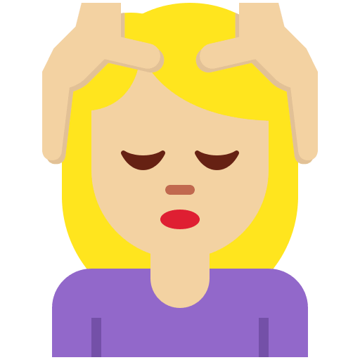 Person Getting Massage: Medium-Light Skin Tone, the design in this release