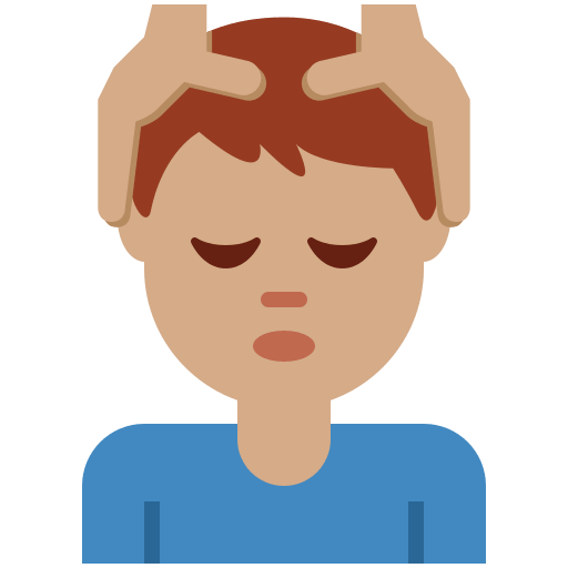 Man Getting Massage: Medium Skin Tone, the design in this release