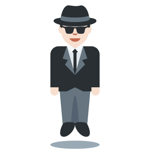 Person in Suit Levitating: Light Skin Tone, the design in this release