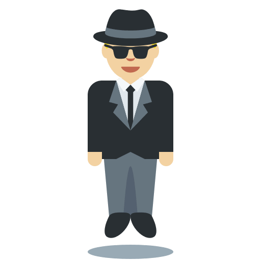 Person in Suit Levitating: Medium-Light Skin Tone, the design in this release