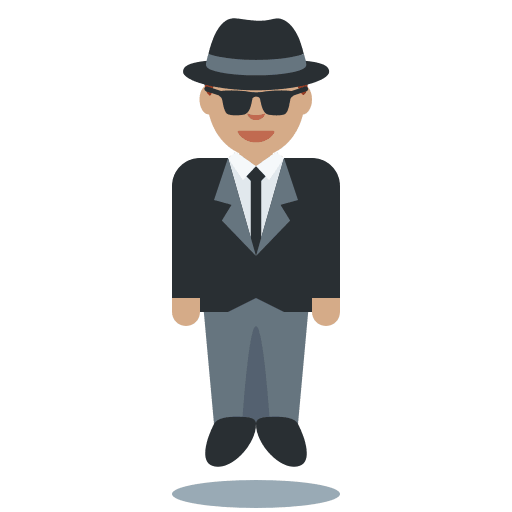 Person in Suit Levitating: Medium Skin Tone, the design in this release