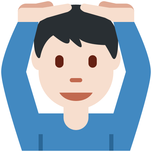 Man Gesturing OK: Light Skin Tone, the previous design