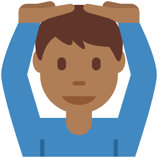 Man Gesturing OK: Medium-Dark Skin Tone, the previous design