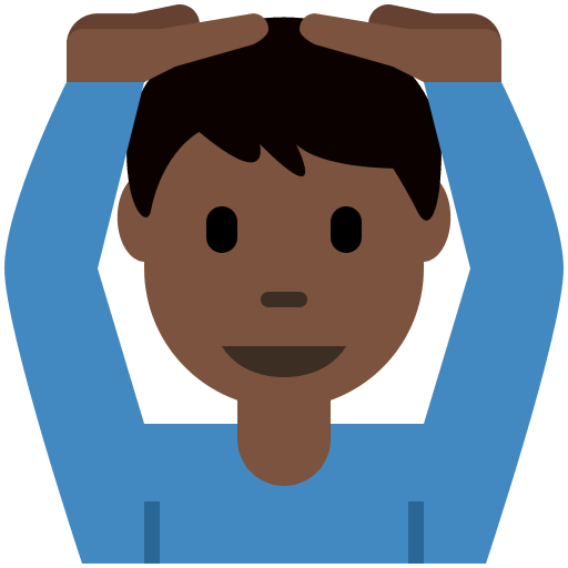 Man Gesturing OK: Dark Skin Tone, the previous design