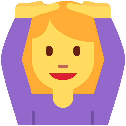 Woman Gesturing OK, the previous design