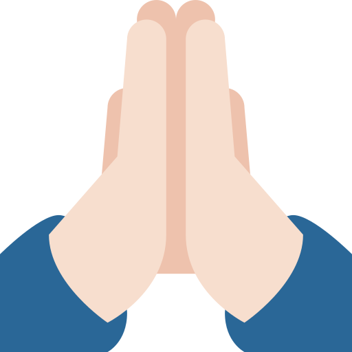 Folded Hands: Light Skin Tone, the previous design