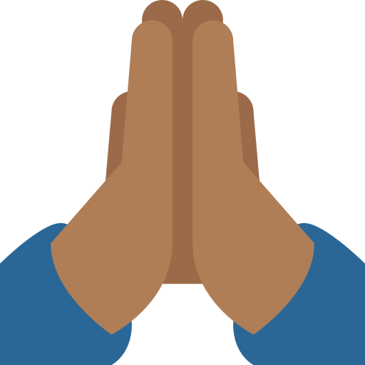 Folded Hands: Medium-Dark Skin Tone, the previous design