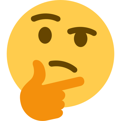 Thinking Face as drawn by Twitter / X in Twemoji 2.3
