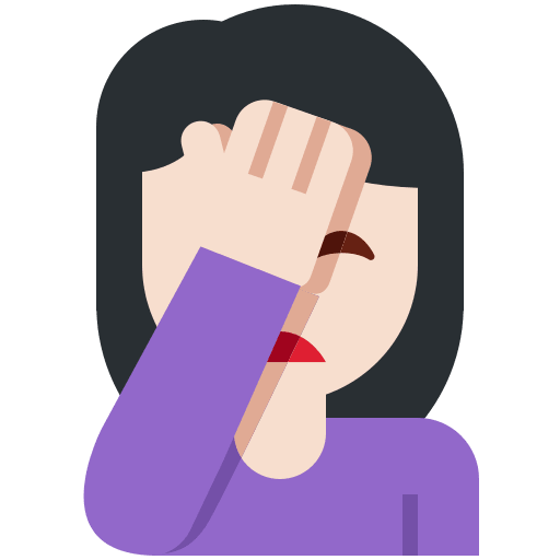 Woman Facepalming: Light Skin Tone, the design in this release