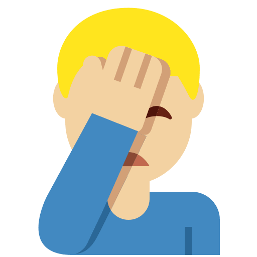 Man Facepalming: Medium-Light Skin Tone, the design in this release