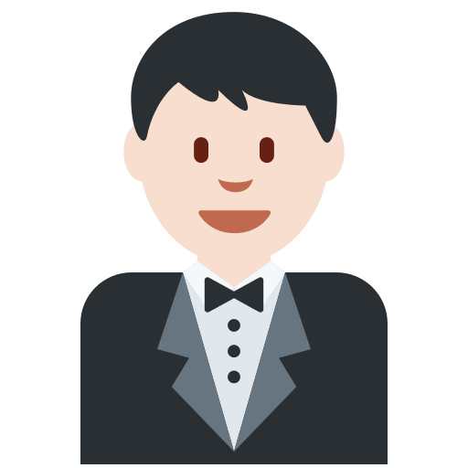 Person in Tuxedo: Light Skin Tone, the previous design