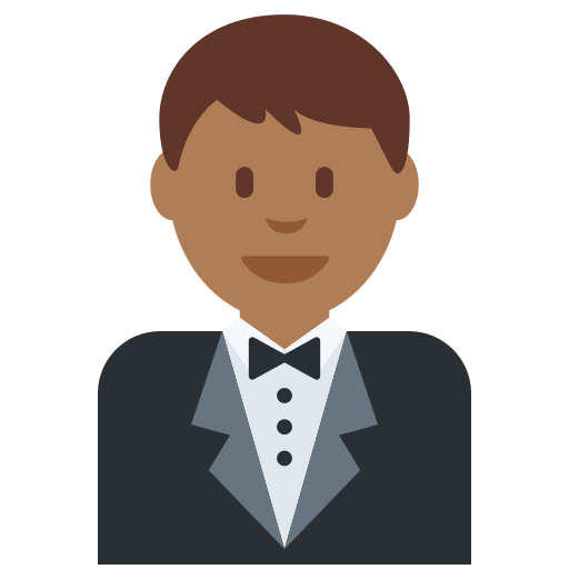 Person in Tuxedo: Medium-Dark Skin Tone, the previous design