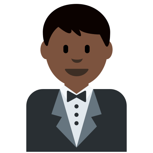 Person in Tuxedo: Dark Skin Tone, the previous design