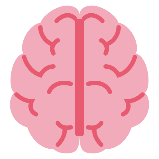 Brain as drawn by Twitter / X in Twemoji 2.3