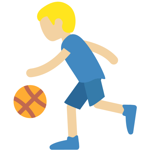 Person Bouncing Ball: Medium-Light Skin Tone, the previous design