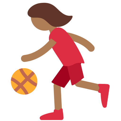 Woman Bouncing Ball: Medium-Dark Skin Tone, the previous design