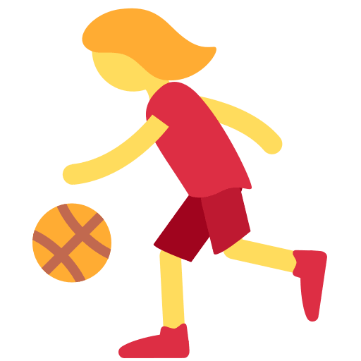 Woman Bouncing Ball, the previous design