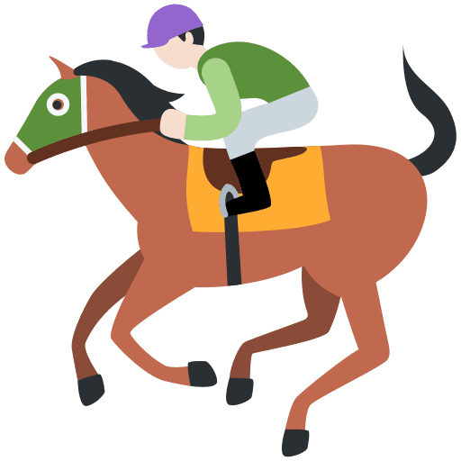Horse Racing: Light Skin Tone, the design in this release