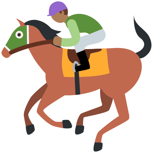 Horse Racing: Medium-Dark Skin Tone, the design in this release