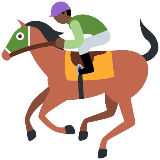 Horse Racing: Dark Skin Tone, the design in this release