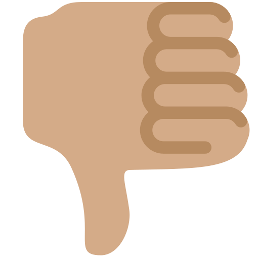 Thumbs Down: Medium Skin Tone, the design in this release