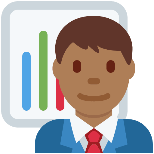 Man Office Worker: Medium-Dark Skin Tone, the design in this release