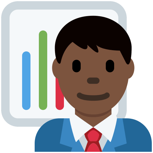 Man Office Worker: Dark Skin Tone, the design in this release