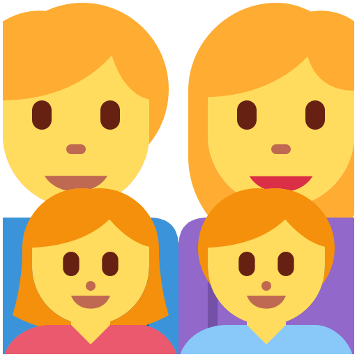 Family: Man, Woman, Girl, Boy, the design in this release